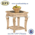 Hand made pedestal wood center sofa table set for living room